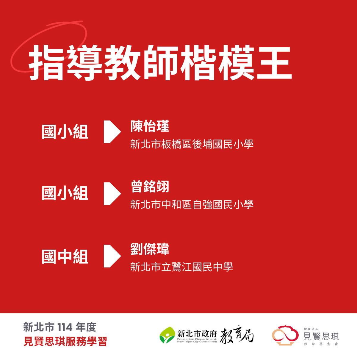 連結到指導教師楷模王